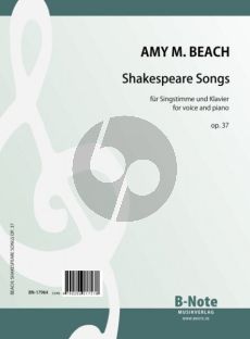 Beach Shakespeare Songs Op. 37 für Singstimme und Klavier