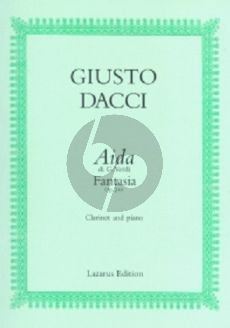 Dacci Aida di Verdi Fantasia Op.240 for Clarinet in Bb and Piano