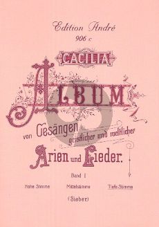Caecilia Album Vol. 1 Tief (Geistliche- und Weltliche Arien und Lieder) (deutsch/ital.)