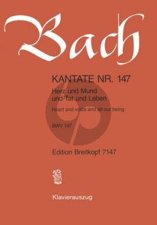 Bach Kantate No.147 BWV 147 - Herz und Mund und Tat und Leben (Heart and Voice and all our being) (Deutsch/Englisch) (KA)