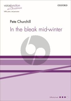 Churchill In the bleak mid-winter SATB-Piano with Percussion