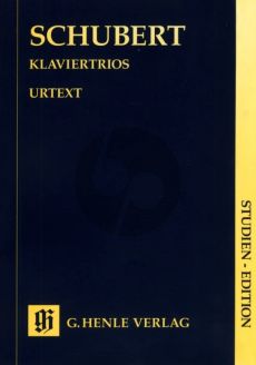 Schubert Klaviertrios Studien Edition (Herausgeber Eva Badura-Skoda - Fingersatz Hans-Martin Theopold Fingersatz)