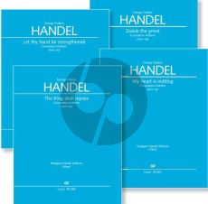 Handel Coronation Anthems I - IV HWV 258-261 1727 Choir and Orchestra (Set of Vocal Scores) (edited by Alon Schab)