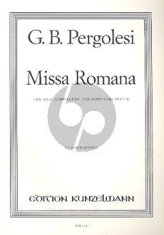 Pergolesi Missa Romana SATB soli-SATB/SATB chorus-Orch. Vocal Score