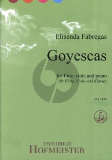 Fabregas Goyescas for Flute, Viola and Piano Score and Parts