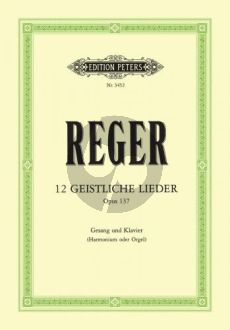 Reger 12 Geistliche Lieder opus 137 (Medium-High)