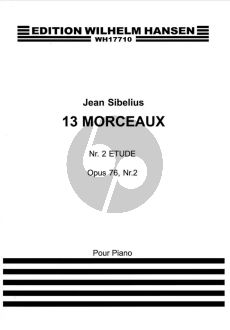 Sibelius 3 Morceaux Op.76 No.2 Etude Staccato for Piano