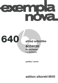 Schittke Scherzo for Orchestra Study Score