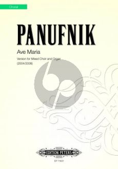 Panufnik Ave Maria SATB and Organ