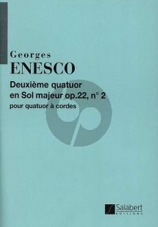 Enescu Quatuor Sol-majeur Opus 22 No. 2 2 Violons-Alto et Violoncelle (Parties)