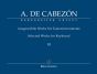 Cabezon Ausgewahlte Werke fur Tasteninstrumente Vol.3 (edited by Gerhard Doderer & Miguel Bernal Ripoll) (Barenreiter-Urtext)